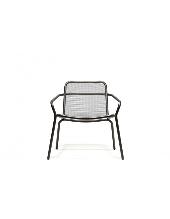STARLING krzesło ogrodowe klasyczne z podłokietnikami niskie H69cm
