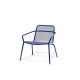 STARLING krzeslo ogrodowe klasyczne z podlokietnikami niskie H69cm