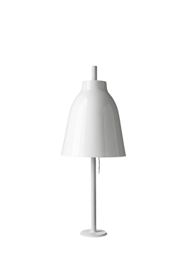 CARAVAGGIO lampka nocna/biurkowa biała z wtyczką H51,7cm