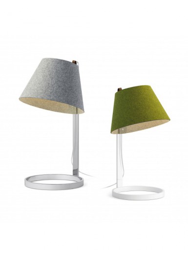 LANA MAĹA lampka biurkowa/nocna klosz zielony biała baza