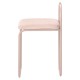 ANGUI krzesło z aksamitnym siedziskiem różowe na różowe nogach